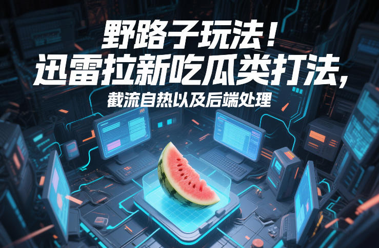 野路子玩法！迅雷拉新吃瓜类打法，截流自热以及后端处理-爱找项目网