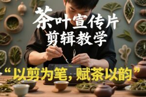 茶叶宣传片剪辑教学，以剪为笔，赋茶以韵，新手也能拍出高级感-爱找项目网