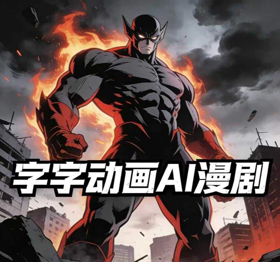 字字动画AI漫剧2026年第1期系统课程，小白看完就能学会实操的漫剧课，单人月收1-3W-爱找项目网