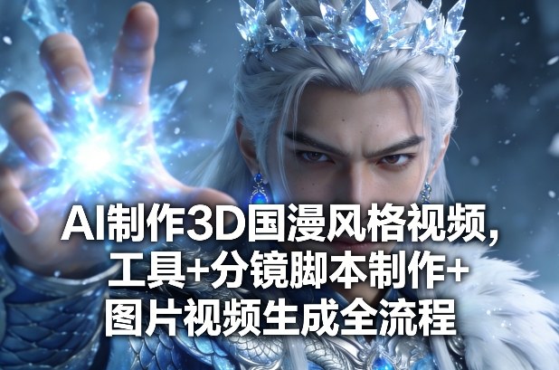 AI制作3D国漫风格视频，工具+分镜脚本制作+图片视频生成全流程-爱找项目网