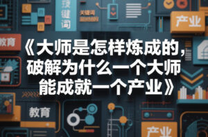 大师是怎样炼成的，破解为什么一个大师，能成就一个产业【电子书】-爱找项目网