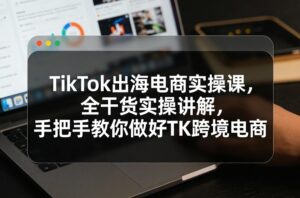 TikTok出海电商实操课，全干货实操讲解，手把手教你做好TK跨境电商-爱找项目网