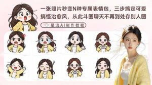 一张照片秒变N种专属表情包，三步搞定可爱搞怪治愈风，从此斗图聊天不再到处存别人图-爱找项目网