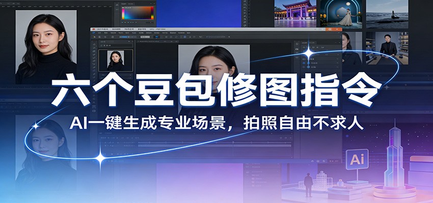 六个豆包修图指令：AI 一键生成专业场景，拍照自由不求人-爱找项目网