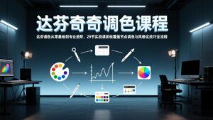 达芬奇调色从零基础到专业进阶，29节实战课系统覆盖节点调色与风格化技巧全流程-爱找项目网