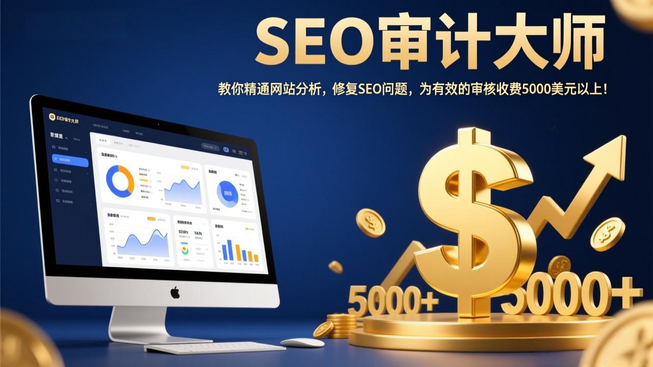 SEO审计大师：教你精通网站分析，修复SEO问题，为有效的审核收费5000美元以上！-爱找项目网