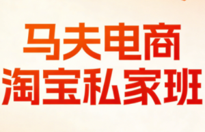 马夫电商·淘宝私家班(更新3月)-爱找项目网