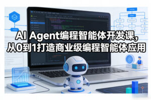 AI Agent编程智能体开发课，从0到1打造商业级编程智能体应用-爱找项目网