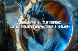 AI短剧创作课程，全新创作模式，从0到1创作属于你自己的短剧和影视化短片-爱找项目网