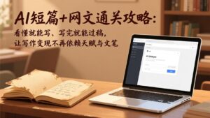 AI短篇+网文通关攻略：看懂就能写、写完就能过稿，让写作变现不再依赖天赋与文笔-爱找项目网