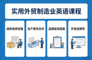 实用外贸制造业英语课程，教你专业处理送样请求、应对生产意外、回复品质投诉、撰写开发信等-爱找项目网