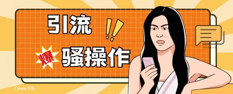 最新引流骚操作，单账号日引50-100，简单粗暴，适合于小白各行各业都可以进行操作，精准粉丝加到爆-爱找项目网