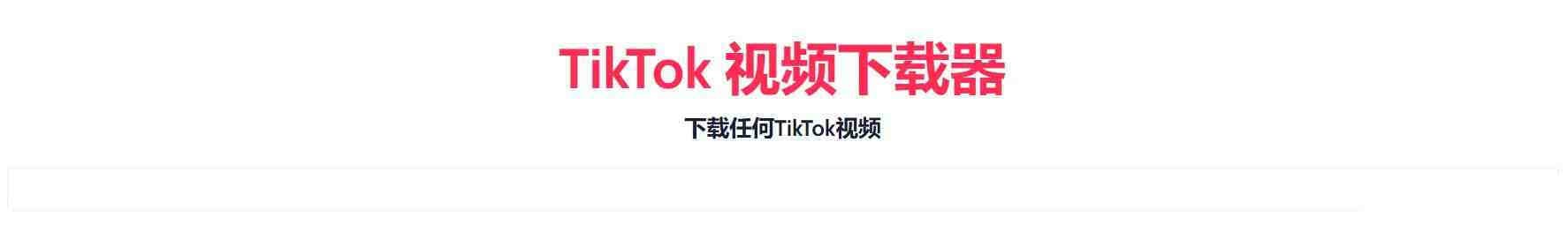 TikTok无水印下载的网站-爱找项目网
