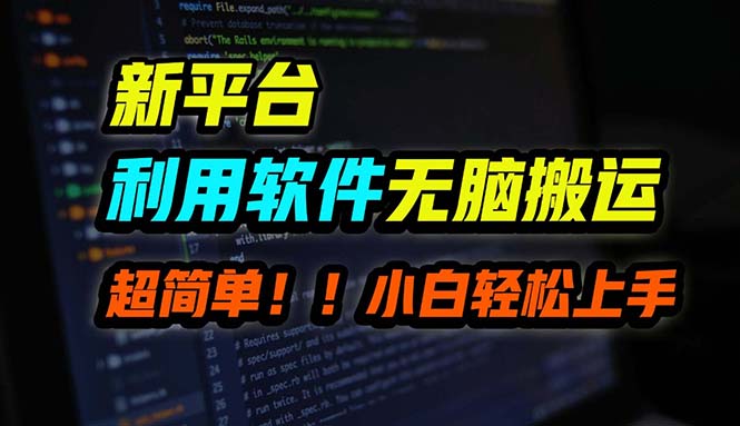B站平台用软件无脑搬运，月赚10000+，小白也能轻松上手-爱找项目网