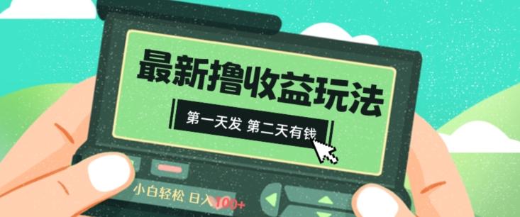 2024最新撸视频收益玩法，第一天发，第二天就有钱-爱找项目网