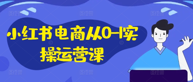 小红书电商从0-1实操运营课，小红书手机实操小红书/IP和私域课/小红书电商电脑实操板块等-爱找项目网