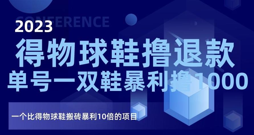 2023得物球鞋撸退款，单号一双鞋暴利撸1000，一个比得物球鞋搬砖暴利10倍的项目【揭秘】-爱找项目网