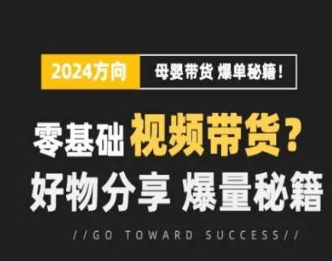 短视频母婴赛道实操流量训练营，零基础视频带货，好物分享，爆量秘籍-爱找项目网