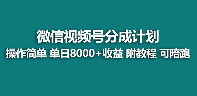 【蓝海项目】视频号分成计划最新玩法，单天收益8000+，附玩法教程，24年…-爱找项目网