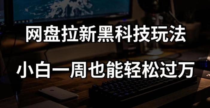 网盘拉新黑科技玩法，小白一周也能轻松过万【全套视频教程+黑科技】【揭秘】-爱找项目网