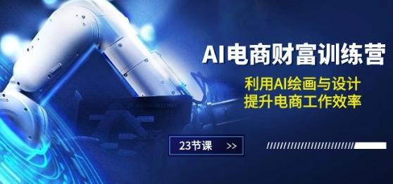 AI电商-财富训练营：利用AI绘画与设计，提升电商工作效率(23节课)-爱找项目网