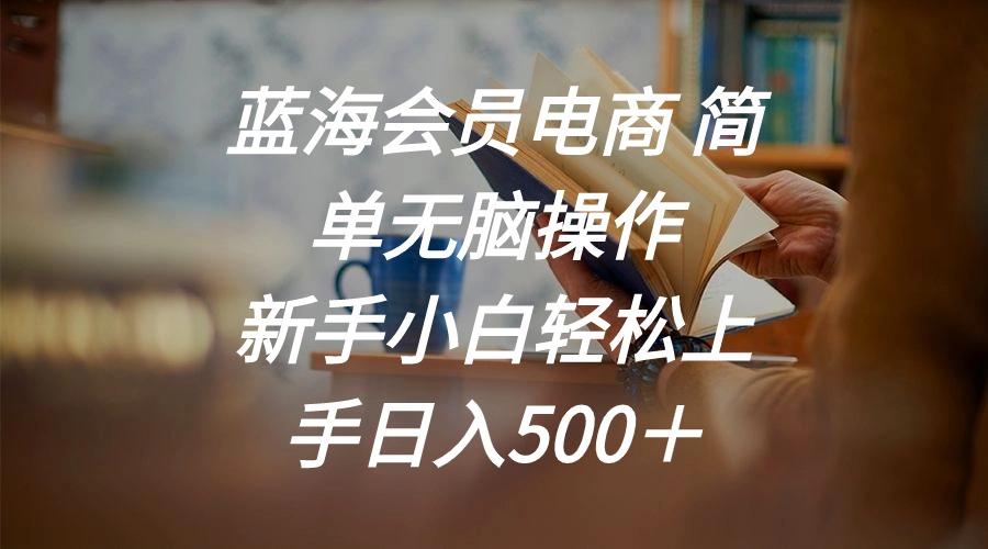 蓝海会员电商 简单无脑操作 新手小白轻松上手日入500＋-爱找项目网