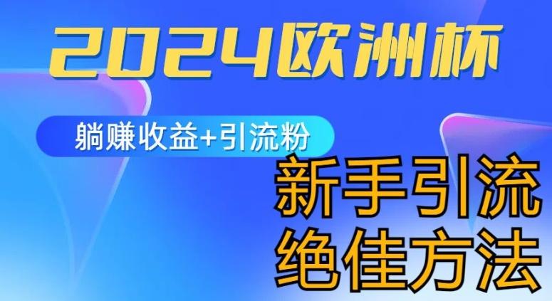 2024欧洲杯风口的玩法及实现收益躺赚+引流粉丝的方法，新手小白绝佳项目【揭秘】-爱找项目网