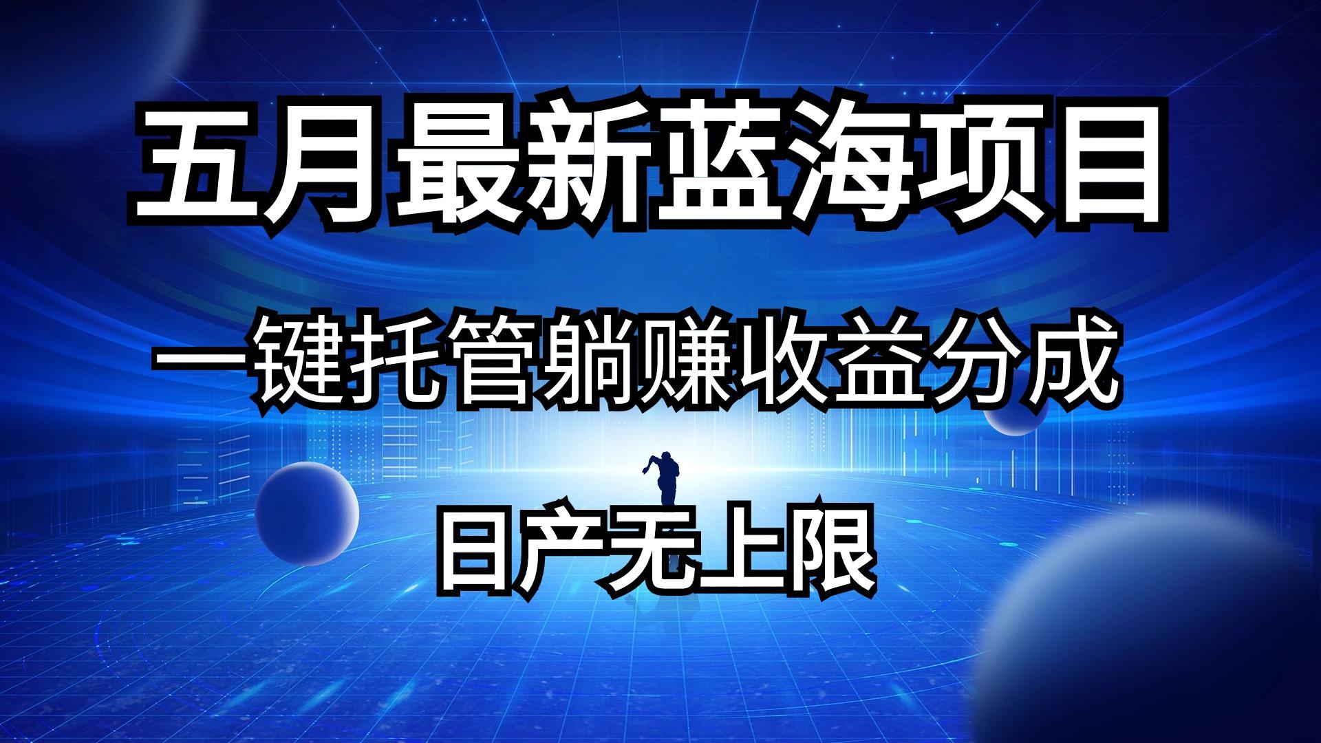 五月刚出最新蓝海项目一键托管 躺赚收益分成 日产无上限-爱找项目网
