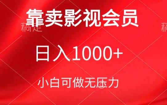 靠卖影视会员，日入1000+，落地保姆级教程，新手可学【揭秘】-爱找项目网
