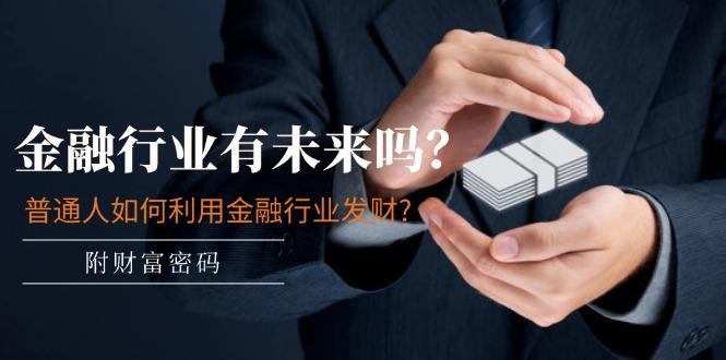 某付费文章：金融行业有未来吗？普通人如何利用金融行业发财?(附财富密码-爱找项目网
