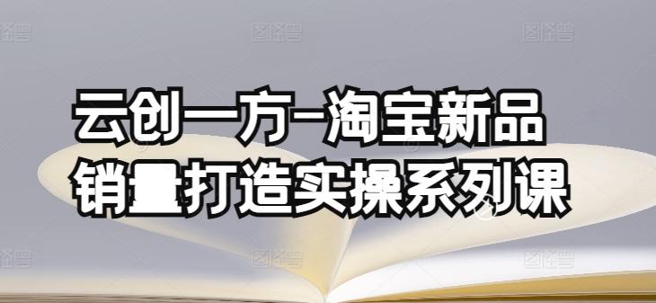 云创一方-淘宝新品销量打造实操系列课，基础销量打造(4课程)+补单渠道分析(4课程)-爱找项目网