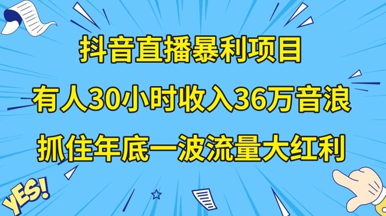 抖音直播暴利项目，有人30小时收入36万音浪，公司宣传片年会视频制作，抓住年底一波流量大红利【揭秘】-爱找项目网