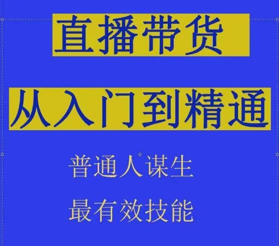 2024抖音直播带货直播间拆解抖运营从入门到精通，普通人谋生最有效技能-爱找项目网