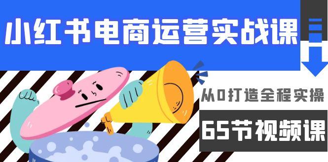 (9724期)小红书电商运营实战课，从0打造全程实操(65节视频课)-爱找项目网