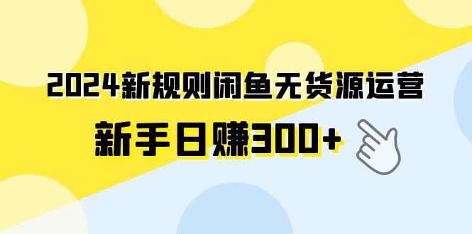 (9522期)2024新规则闲鱼无货源运营新手日赚300+-爱找项目网