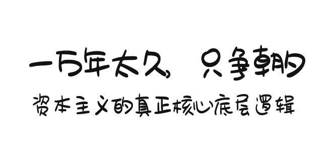 某付费文章《一万年太久，只争朝夕：资本主义的真正核心底层逻辑》-爱找项目网