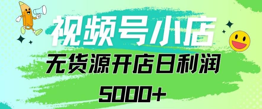 视频号无货源小店从0到1日订单量千单以上纯利润稳稳5000+【揭秘】-爱找项目网