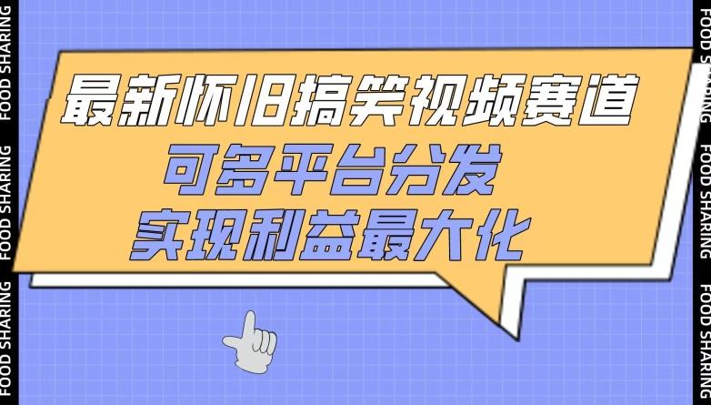 最新怀旧搞笑视频赛道，可多平台分发，实现利益最大化【揭秘】-爱找项目网