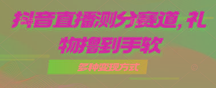 抖音直播测分赛道，多种变现方式，轻松日入1000+-爱找项目网