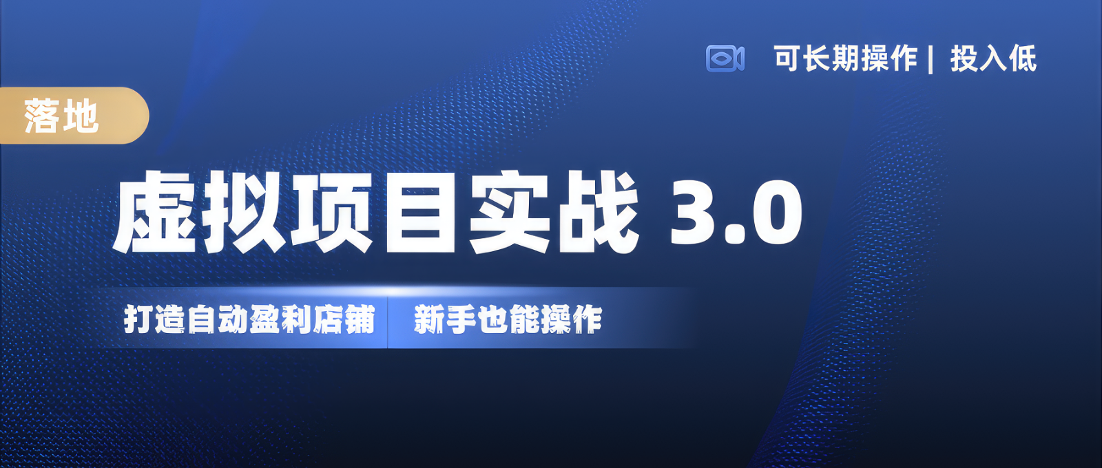 虚拟项目实操落地 3.0,新手轻松上手，单品月入1W+-爱找项目网