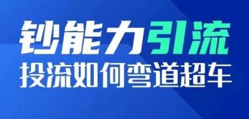 钞能力引流：投流如何弯道超车，投流系数及增长方法，创造爆款短视频-爱找项目网