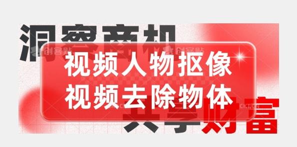 【超强视频处理工具】视频人物抠像+视频去除物体-爱找项目网