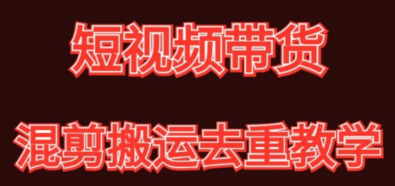 混剪去重短视频带货玩法，混剪搬运简单过原创思路分享-爱找项目网