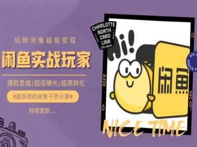 手把手教你0到1系统玩转闲鱼变现，爆款思维/超级曝光/超高转化-爱找项目网