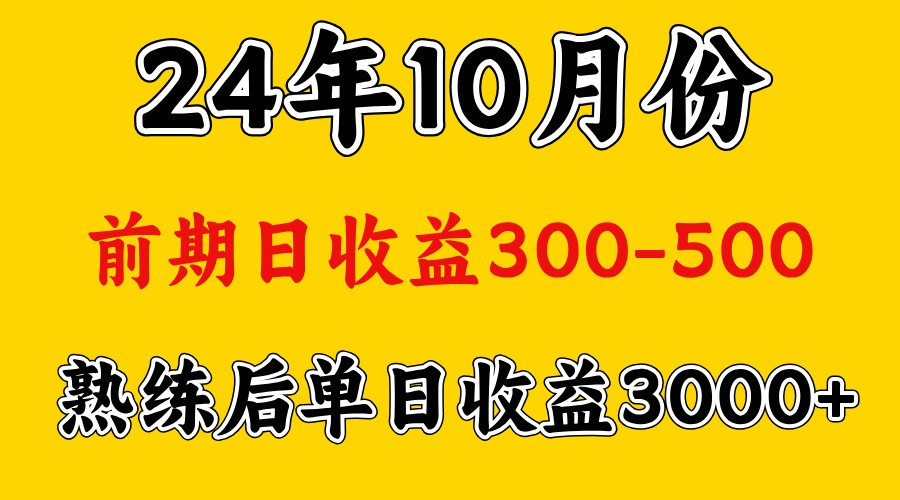 高手是怎么赚钱的.前期日收益500+熟练后日收益3000左右-爱找项目网
