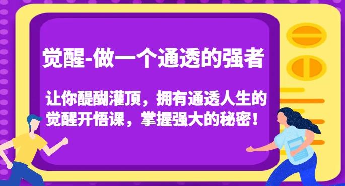 觉醒-做一个通透的强者，让你醍醐灌顶，拥有通透人生的觉醒开悟课，掌握强大的秘密！-爱找项目网