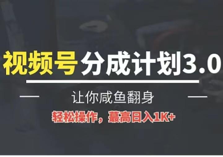 24年视频号冷门蓝海赛道，操作简单，单号收益可达四位数-爱找项目网