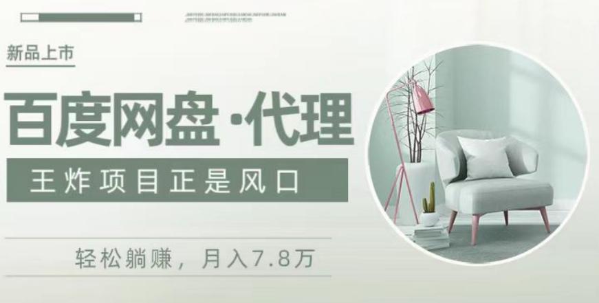 度盘代理，月入7w保姆级全方位教程-爱找项目网