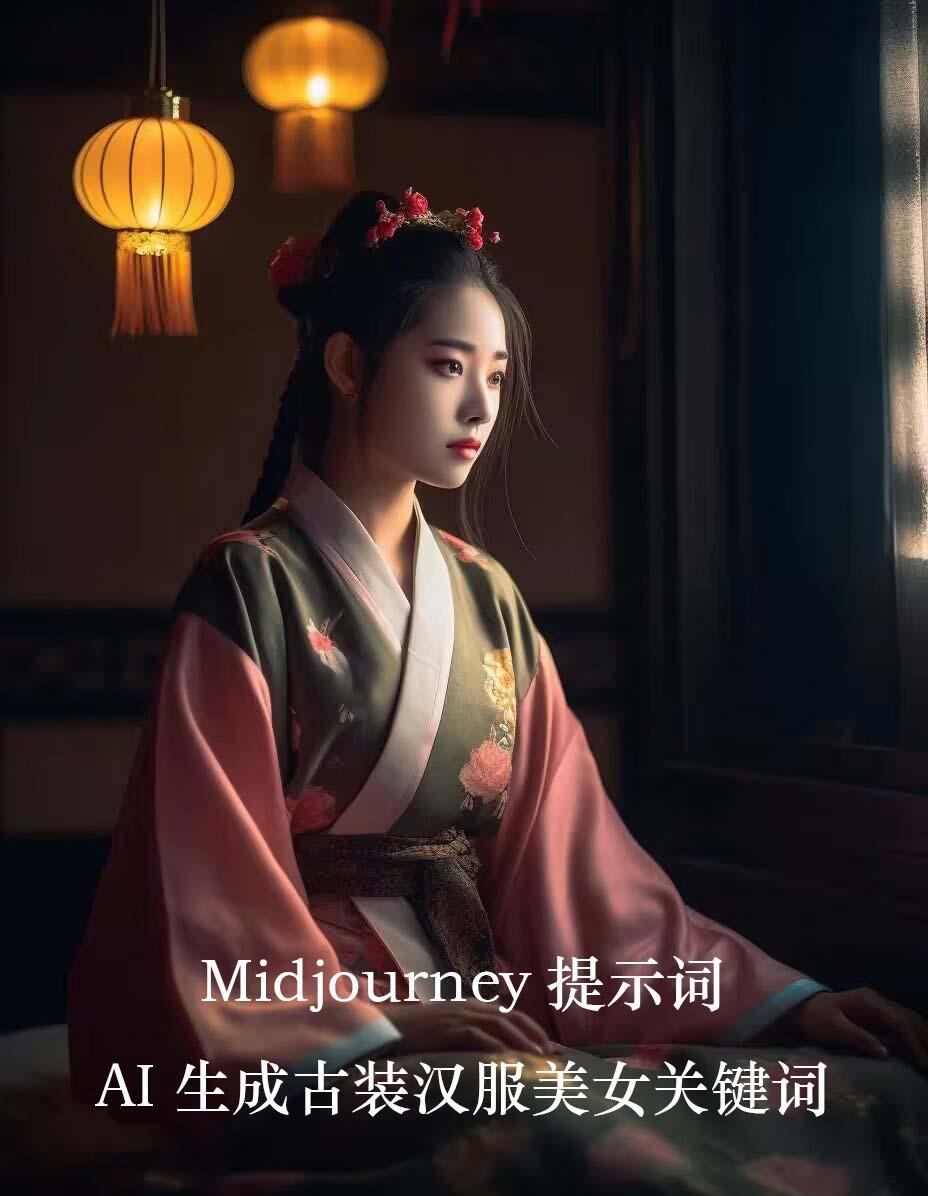 Midjourney关键词-AI生成中国风古装汉服美女人像提示关键词-爱找项目网