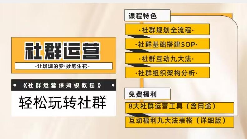 【社群运营】保姆式教程：九大互动法，八款社群运营工具助你轻松玩转社群【揭秘】-爱找项目网